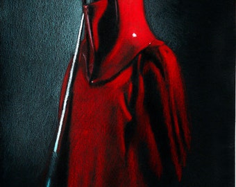 Print - crayon drawing - Emperor's Royal Guard - sizes 8" x 12" to poster