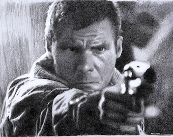 Print - pencil drawing - Bladerunner - sizes 8" x 12" to poster