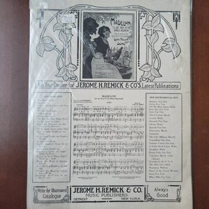 Vintage Sheet Music Till We Meet Again 1918 Rare Beautiful Cover Art image 9