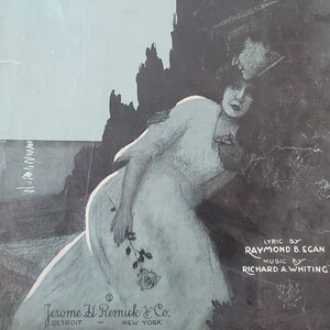 Vintage Sheet Music Till We Meet Again 1918 Rare Beautiful Cover Art Etsy