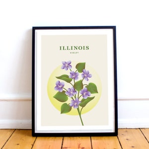 New York Print – New York State Flower Poster, Rose New York Print – New York State Flower Poster, Rose
