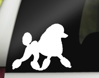 Poodle Decal (2 versions) - Many colors offered!