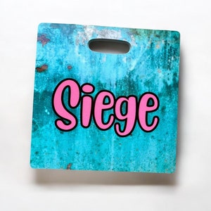 Médaille pour cage/chenil 2 faces pour chien, personnalisable, 3,5 x 3,5 pouces