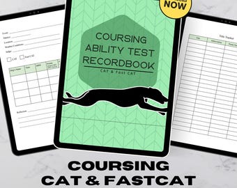 Coursing Ability Test (CAT/fastCAT) Record Book - DIGITAL PDF - for tablets and iPads