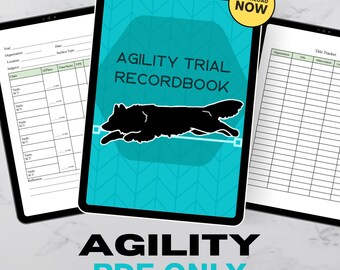 Dog Agility Trial Record Book - DIGITAL PDF - for tablets and iPads