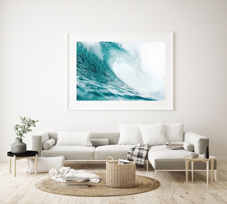 Beach Wall Art Beach Decor Printable Wall Art Ocean Wave Etsy