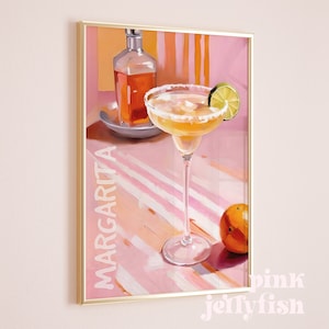 arte del carrito de bar Margarita impresión, arte de la pared de cócteles, arte de pared imprimible, impresiones digitales, decoración del dormitorio, pintura de bebidas alcohólicas