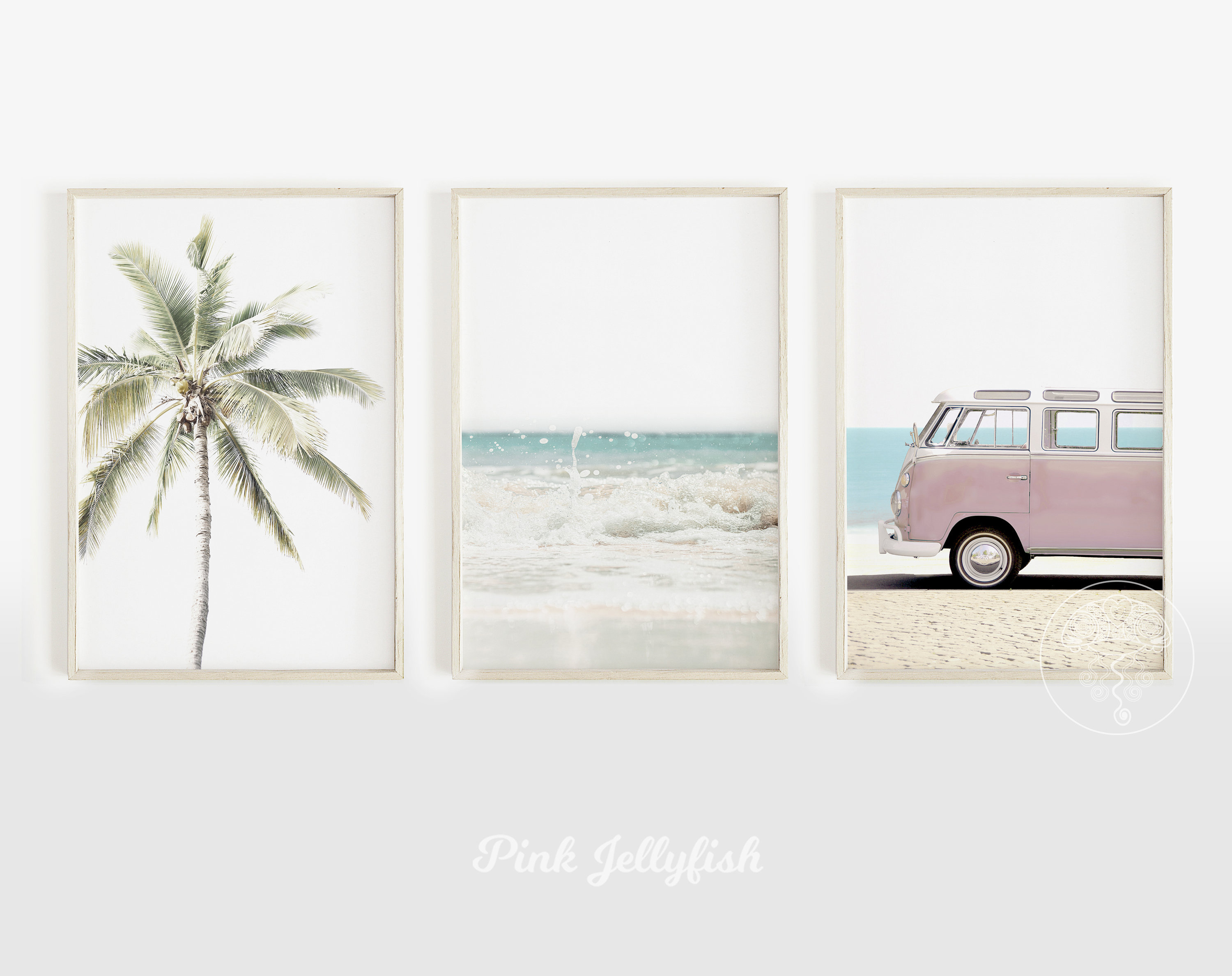 3 piece wall art coastal decor beach wall decor teen girl Etsy