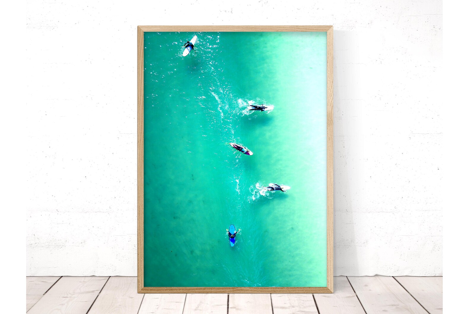 Ocean Print Surf Art Beach Wall Art Teal Wall Art Surf Etsy