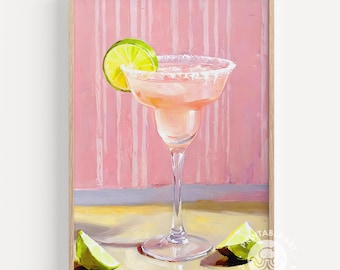 cocktail wall art, printable wall art, Summer bar cart art, digital prints, dorm decor, alcoholic drinks painting