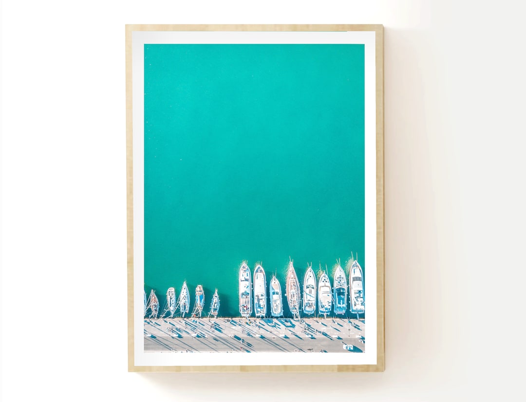 Nautical Wall Art Coastal Print Teal Beach House Decor Etsy