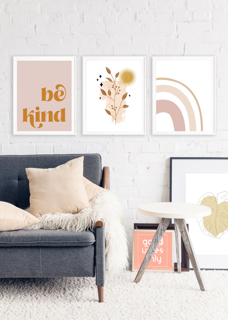 Printable Quotes Gallery Wall Set of 6 Boho Wall Decor Teen - Etsy UK
