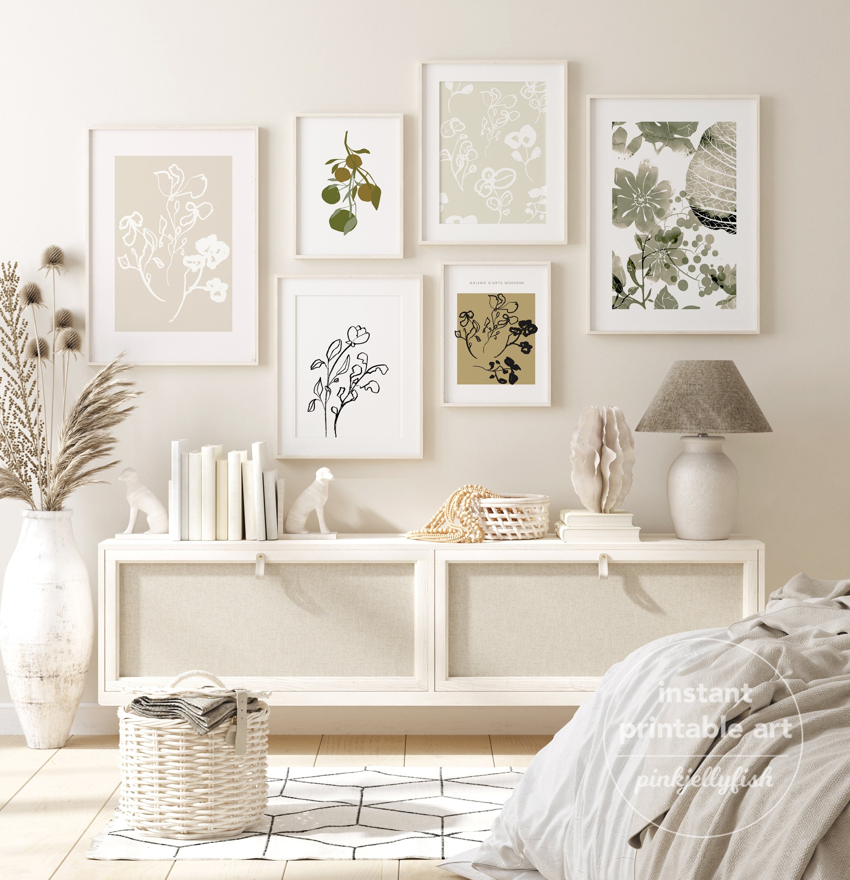 Gallery wall sale bedroom