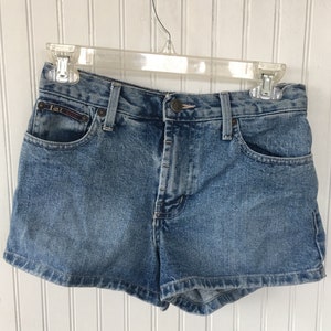 Vintage 90s LEI Denim Blue Jean Short Shorts Daisy Dukes Festival Grunge Size 1 Light Wash XS 0 2 S Nineties