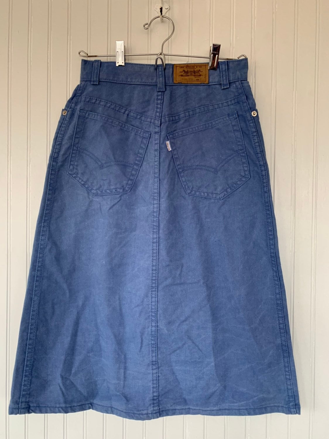 Rare Vintage Deadstock 70s Levis Gold Tab XS Small S Skirt Faded