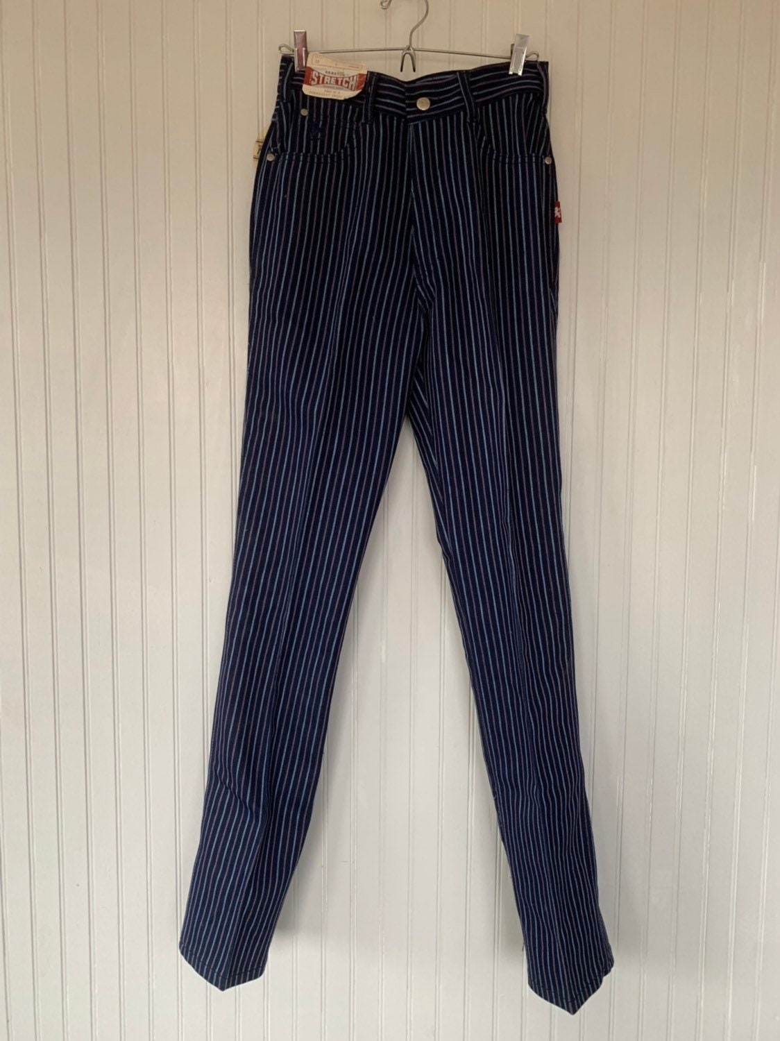 NWT Vintage 80s Deadstock Braxton Jeans High Waisted Dark Denim Blue ...