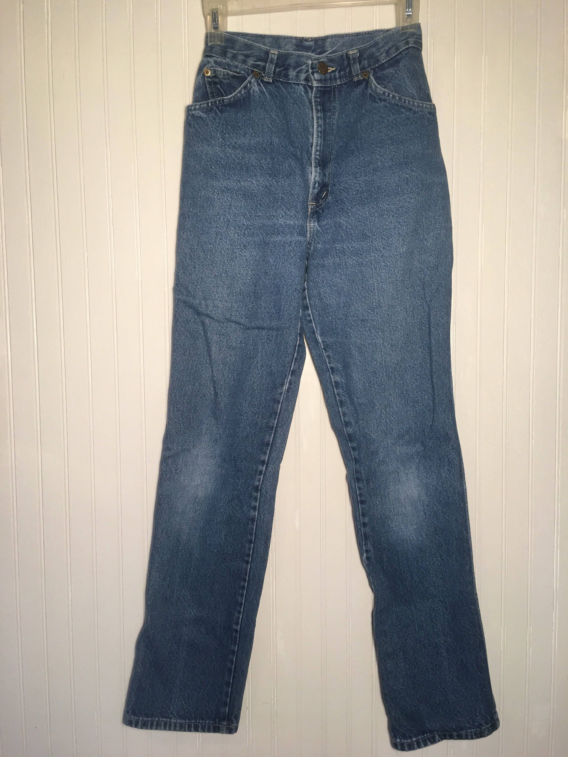 Vintage Late 80s Early 90s Chic Denim Blue Jeans High Waist with ...