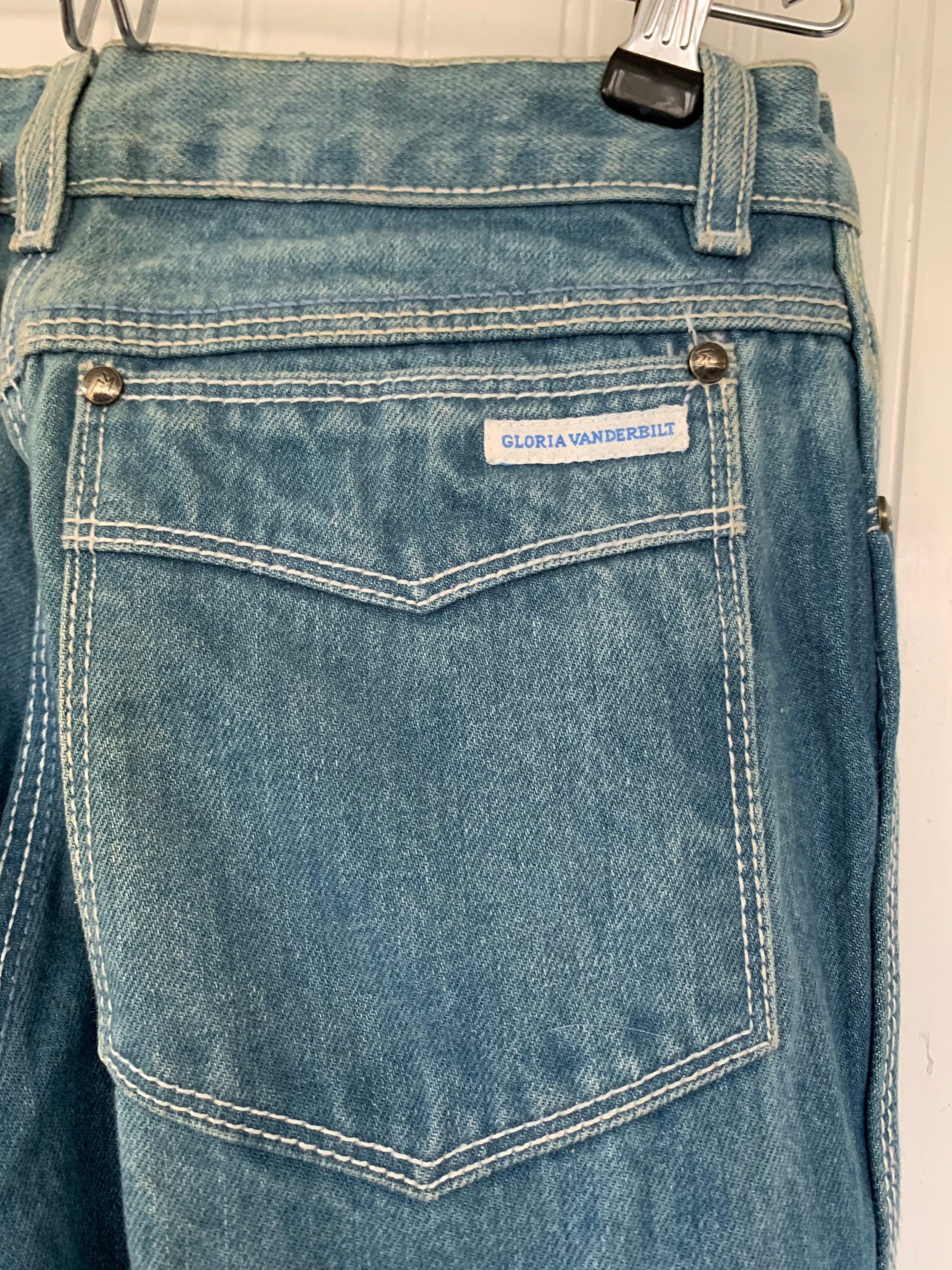 Vintage 70s 26 Gloria Vanderbilt Deadstock Light Blue Jeans High ...