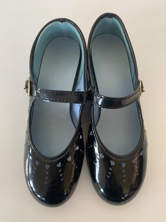 Vintage 80s Deadstock Girls Mary Janes Size 11 1/2 11.5