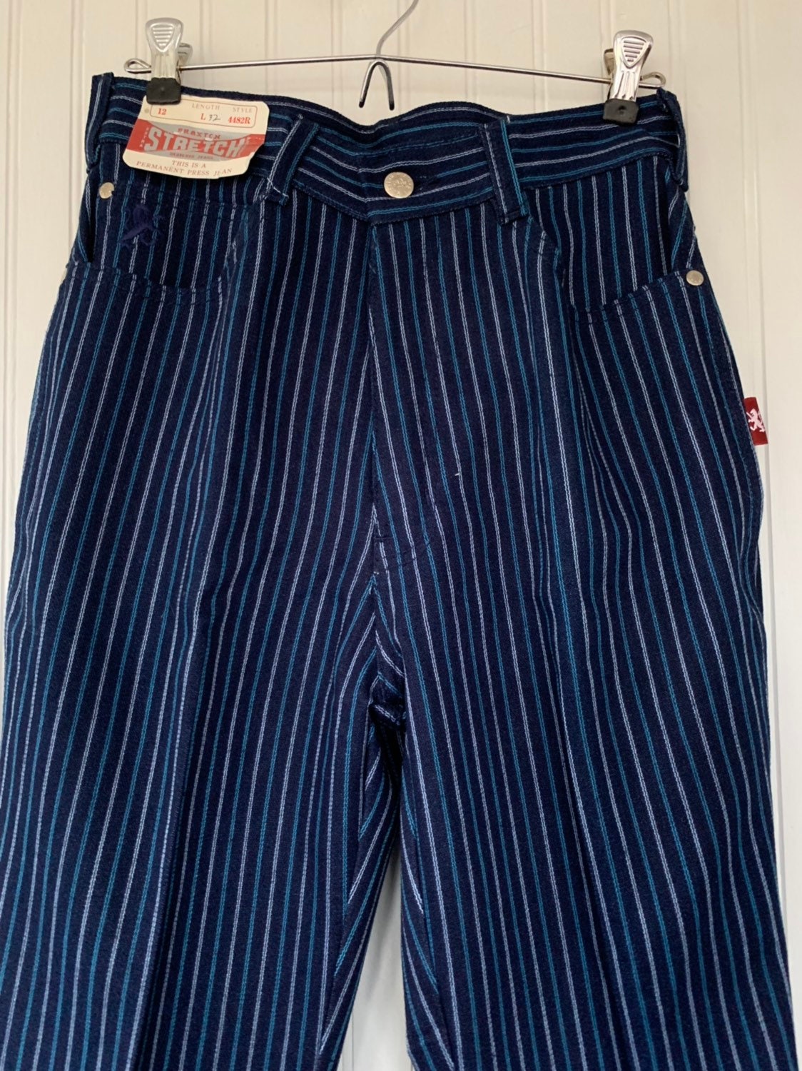 NWT Vintage 80s Deadstock Braxton Jeans High Waisted Dark Denim Blue ...