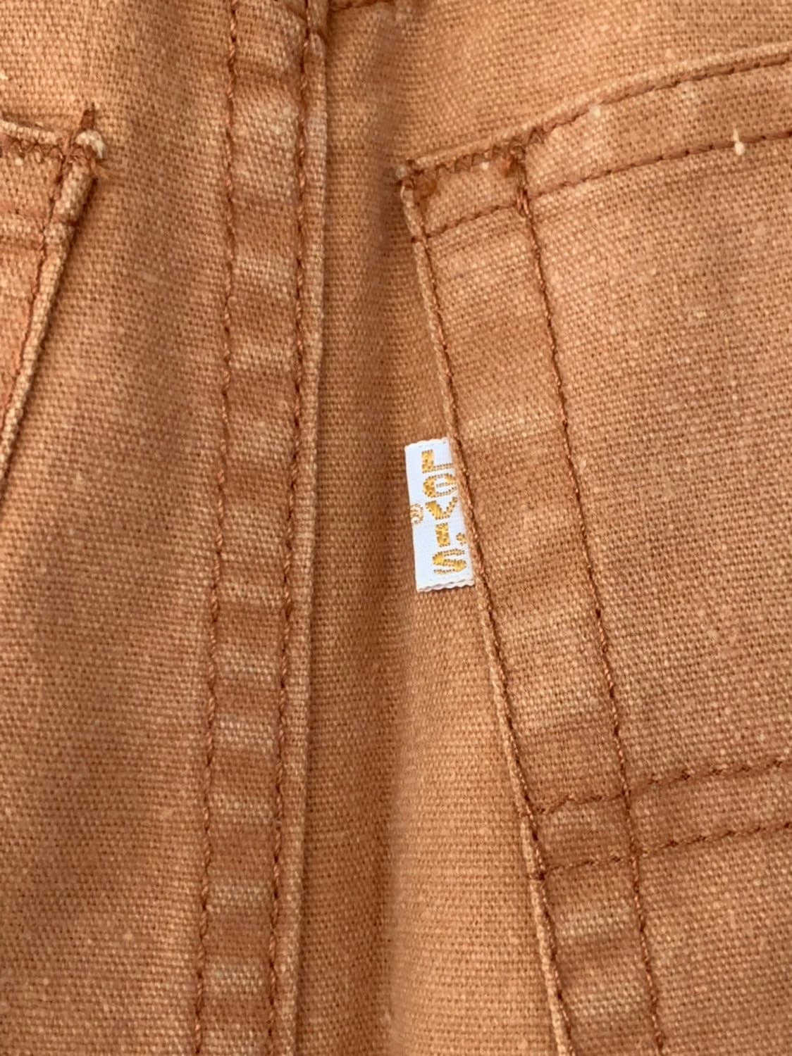 Vintage Deadstock 70s Levis XS Small Gold Tab Skirt Faded Light Rust ...