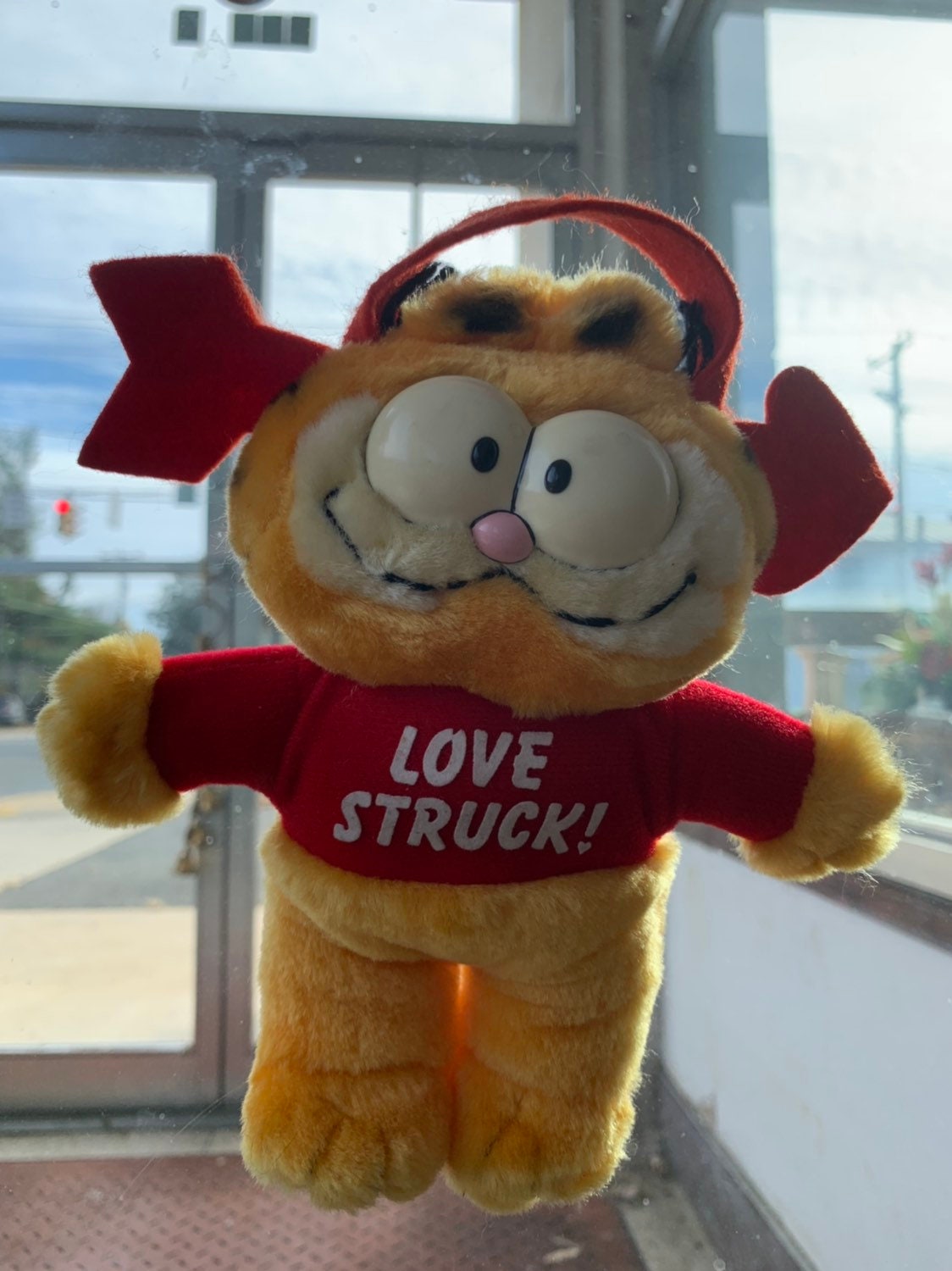 garfield car window plush
