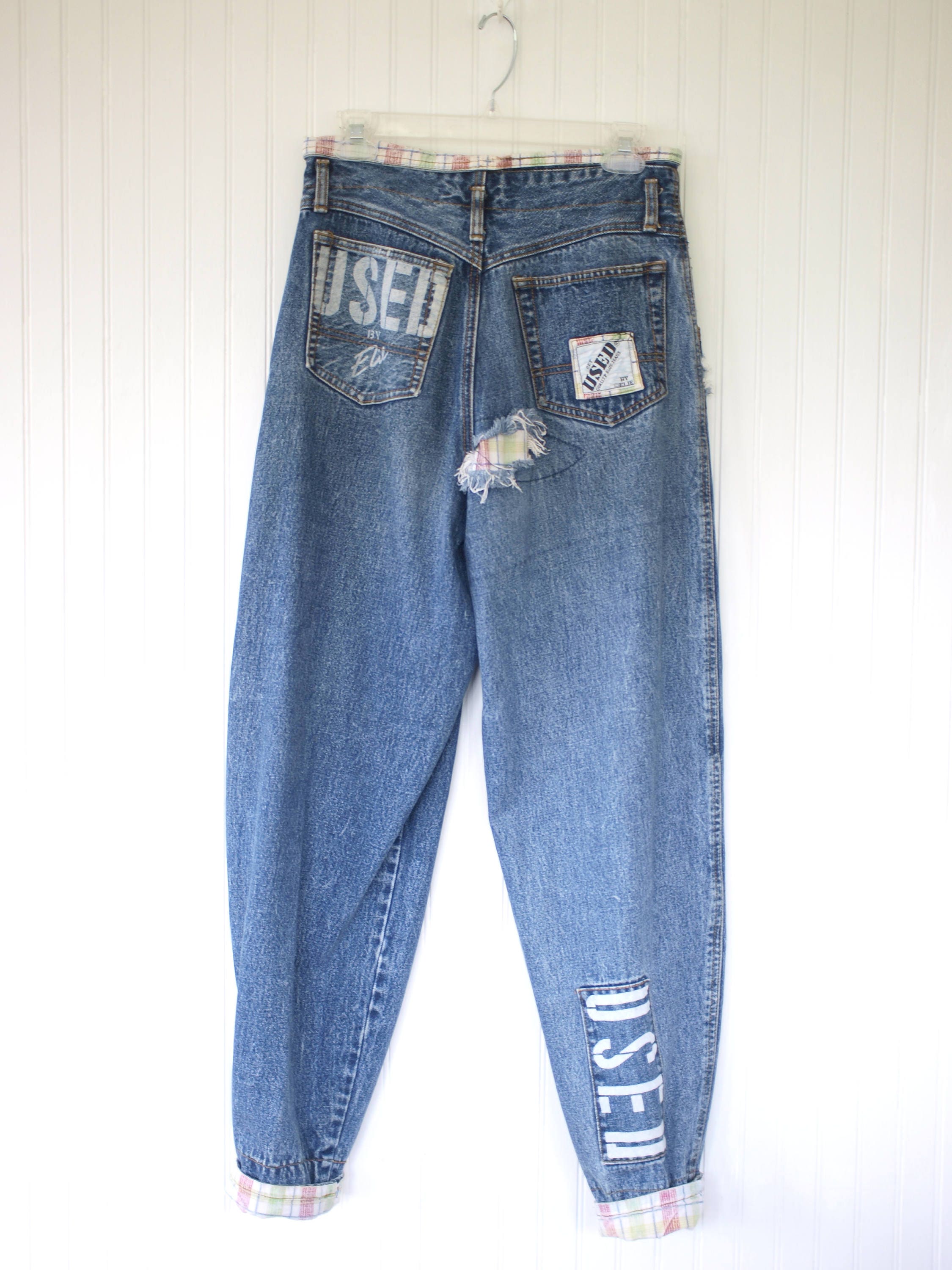 baggy jeans with elastic ankles