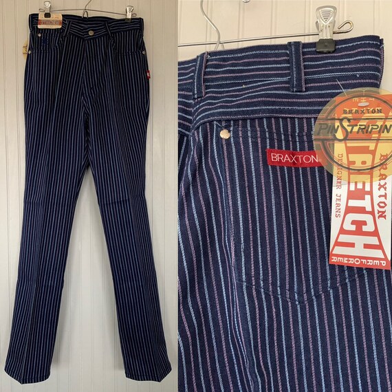 pinstripe jeans 80s