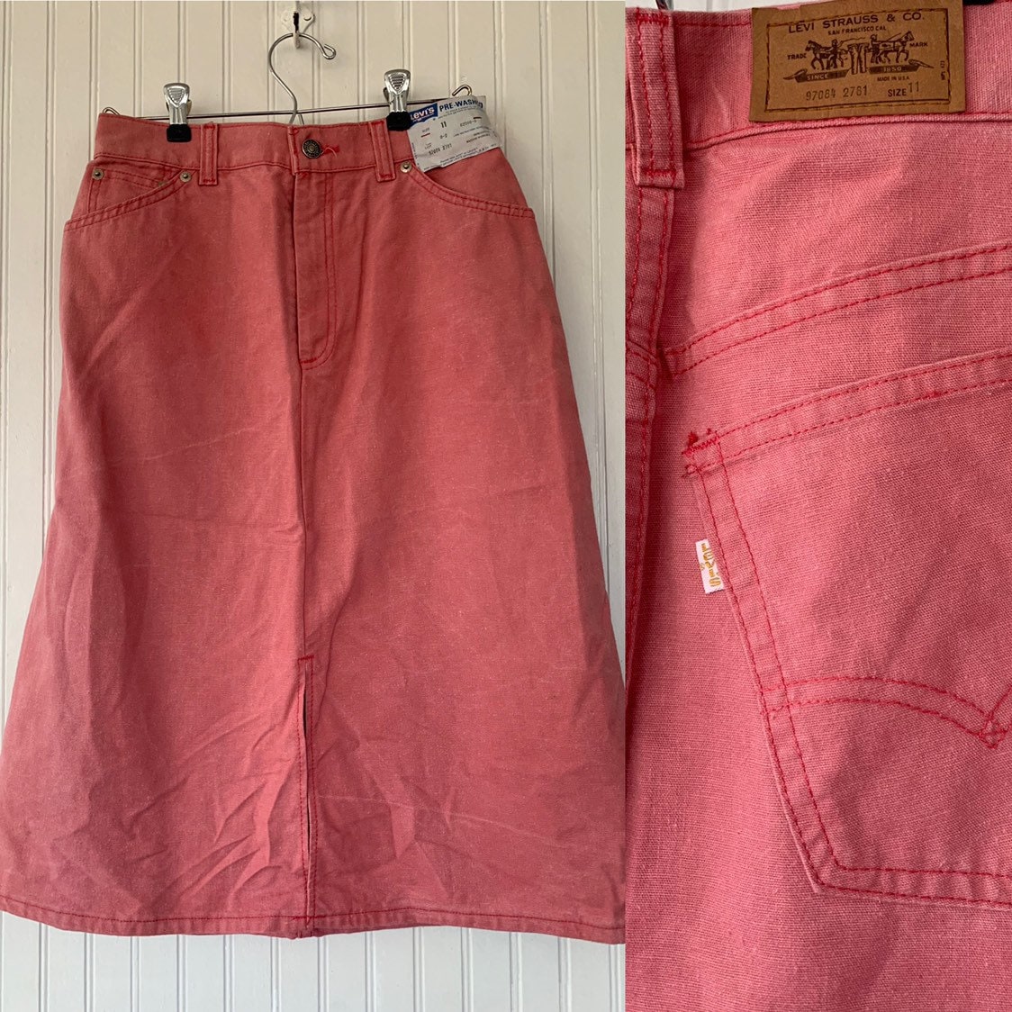 Levi's hot sale pink skirt