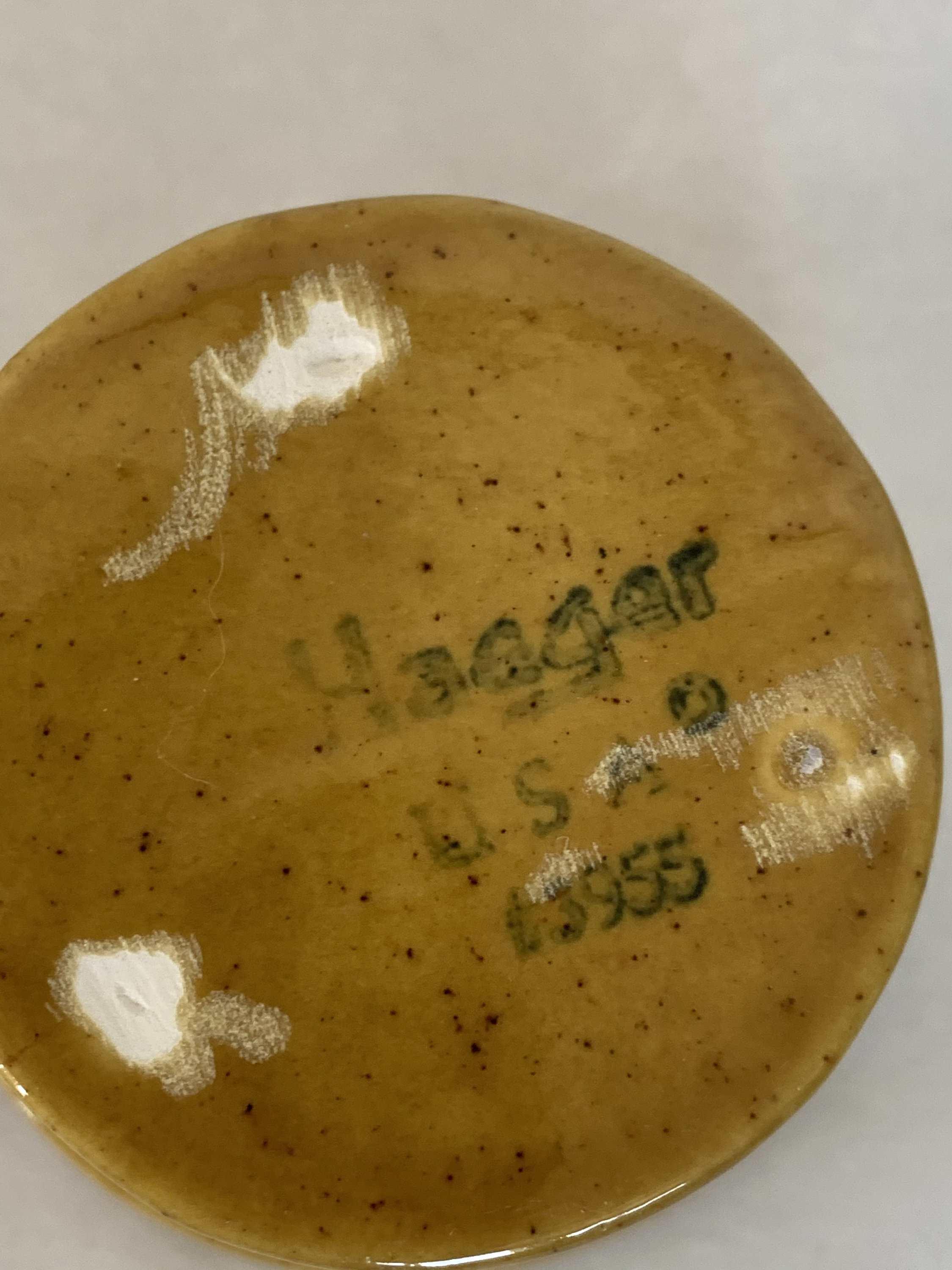 Vintage 60s Haeger Mustard Yellow Planter Vase Pedestal Small Home