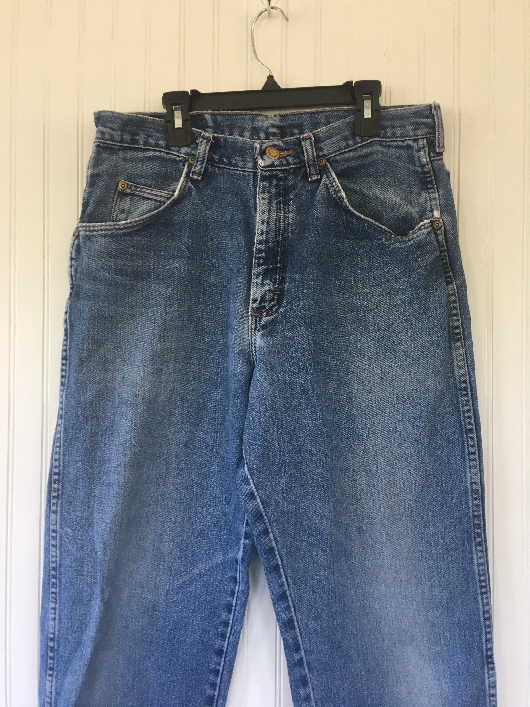 Vintage 90s Wrangler Denim Blue Jeans High Waist Mom Jeans Size 32 x 31 ...