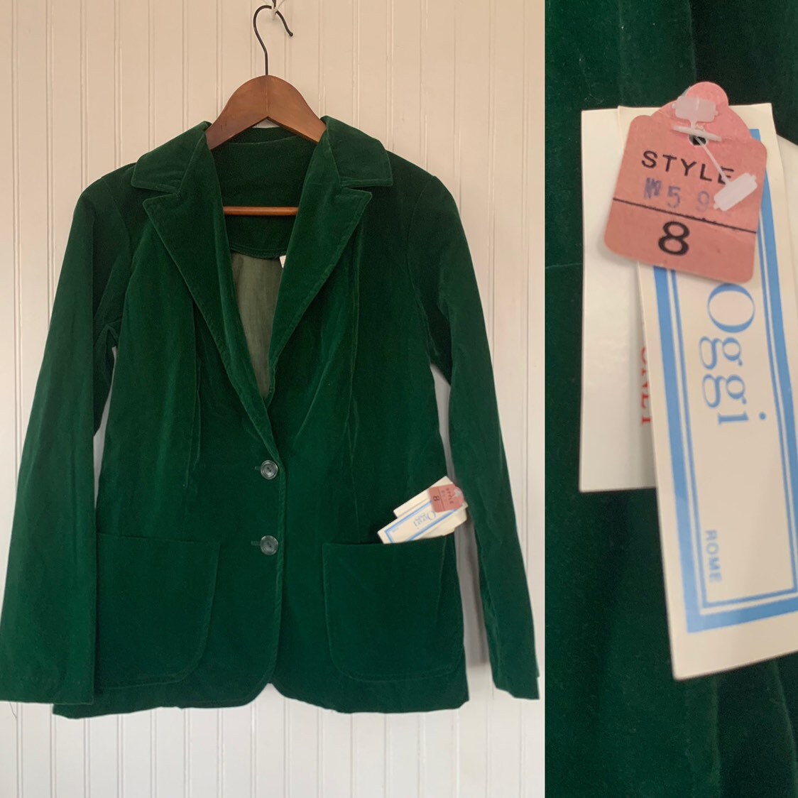 vintage green blazer