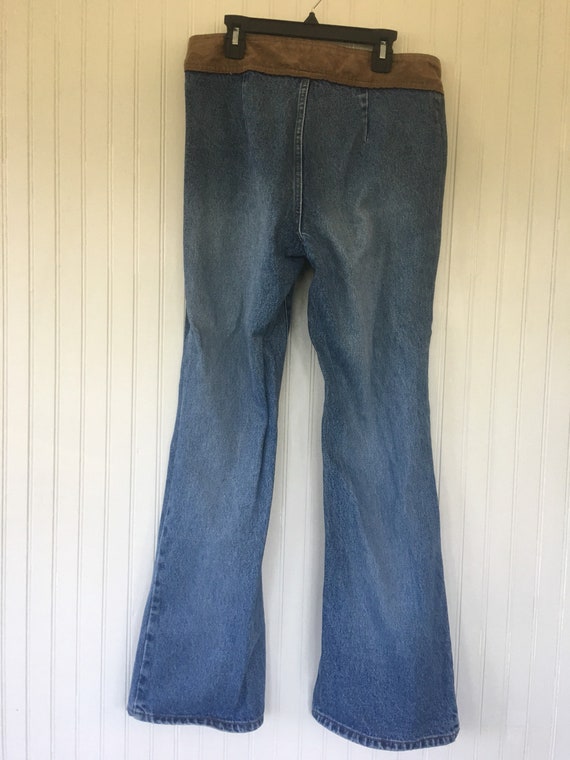 Vintage 90s Low Rise Size 8 Medium Denim Jeans Fa… - image 5