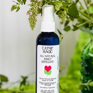 Catnip Magic Natural Insect Repellent works on Mosquitos, Ticks, Ants Bug Spray Pet Safe Kid Safe Softening Grit and Glam Farm