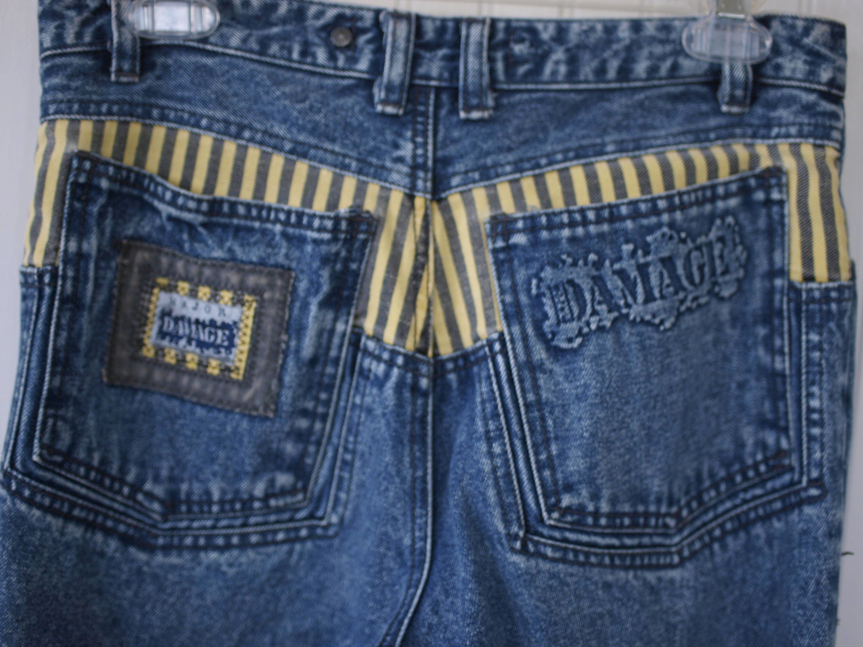 damaged jeans from the 90s