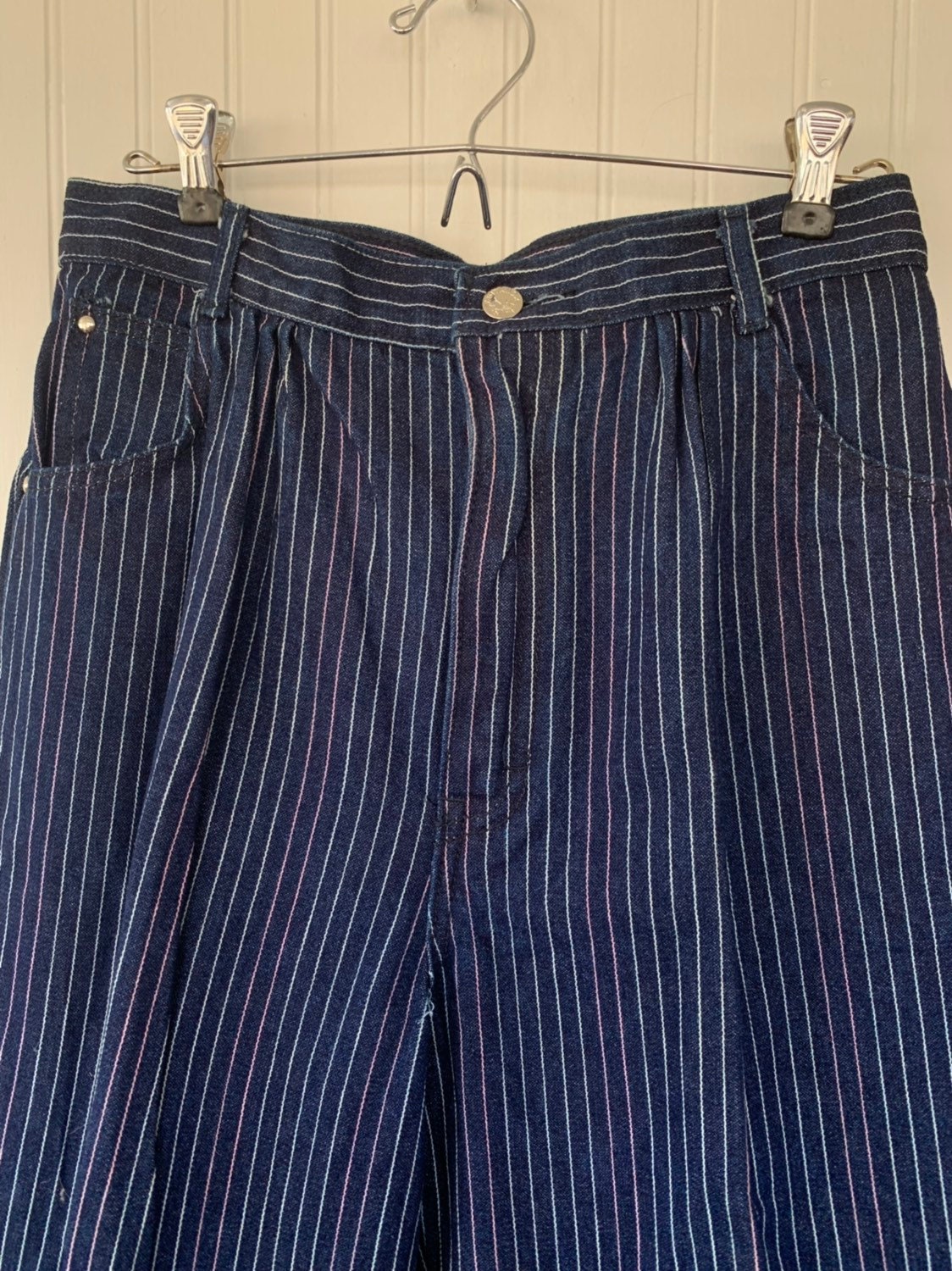 pinstripe jeans 80s