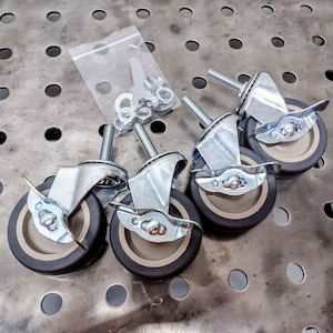 Wheels / Casters kit for Klutch Steel Welding and Fabrication Table