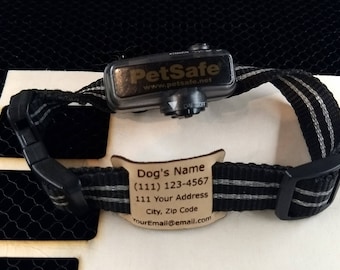 Non Conductive ID Tag for Invisible Fence Collar - For use on removable buckle style collars only - Please check your collar before ordering