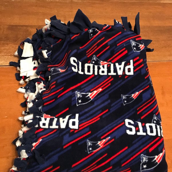 Hand-Tied Fleece Patriots Blanket