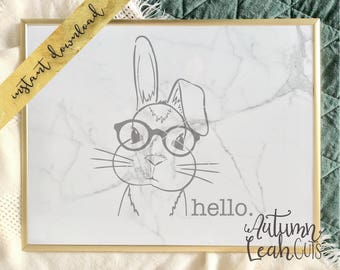 Free Free Bunny With Glasses Svg Free 368 SVG PNG EPS DXF File