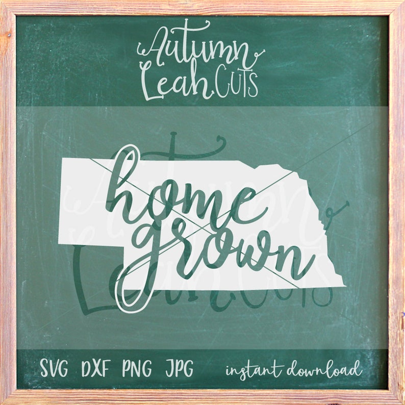 Download Nebraska Home Grown Svg SVG PNG Jpeg DXF cut file for | Etsy