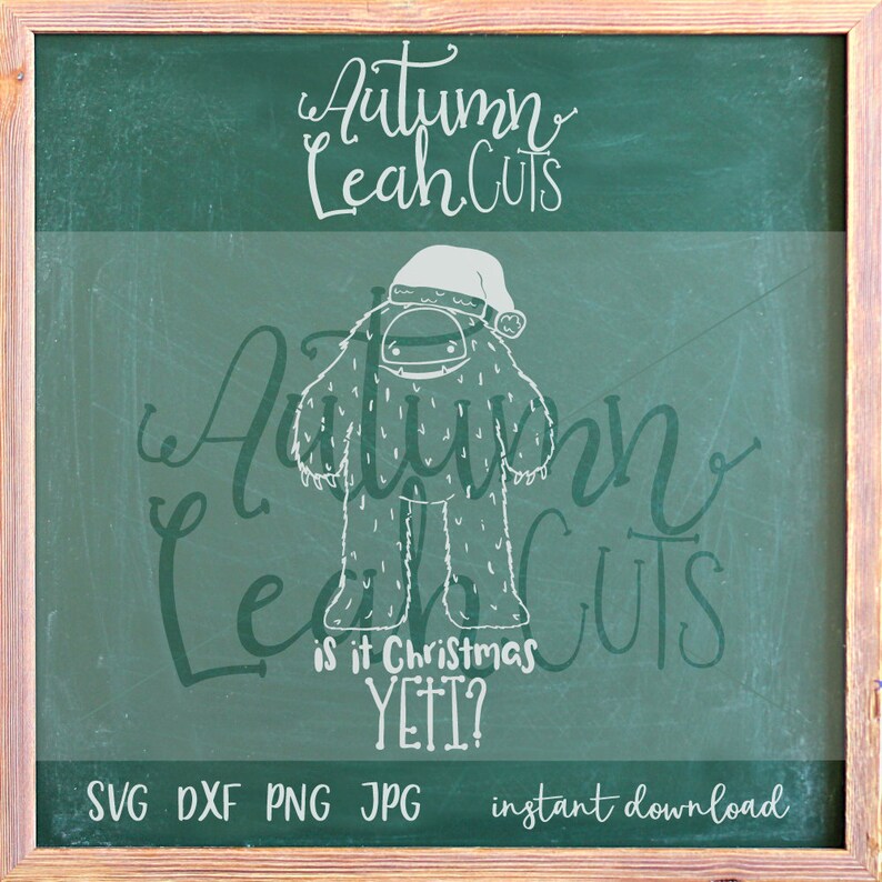 Download Is it Christmas Yeti Hand Drawn Yeti svg SVG PNG Jpeg | Etsy