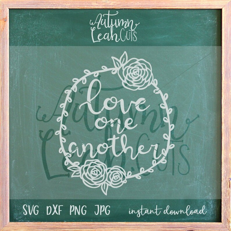 Download Love One Another Hand Lettered svg SVG PNG Jpeg DXF | Etsy