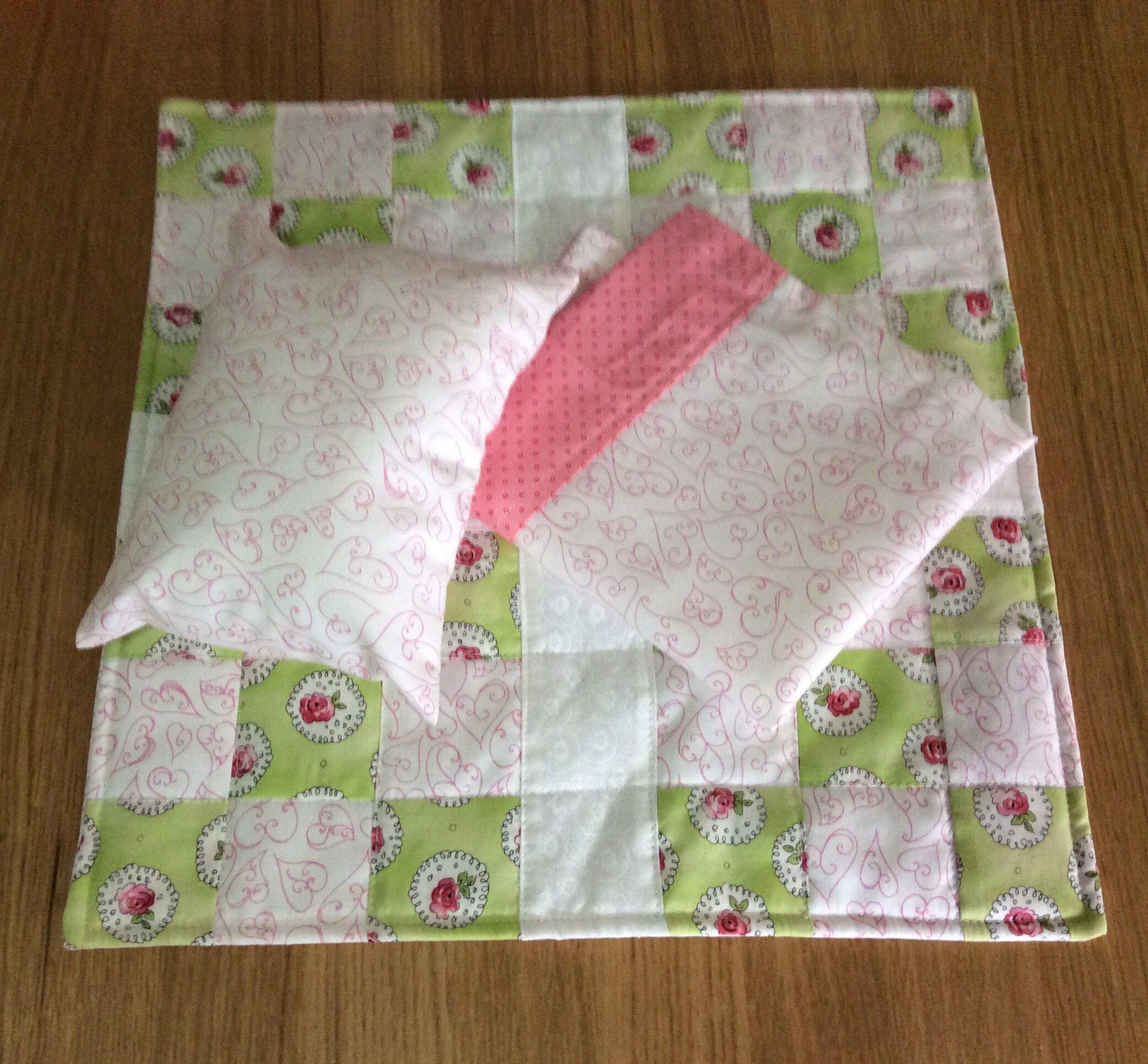 Doll Quilt Pillow and Sheet Set Etsy Australia