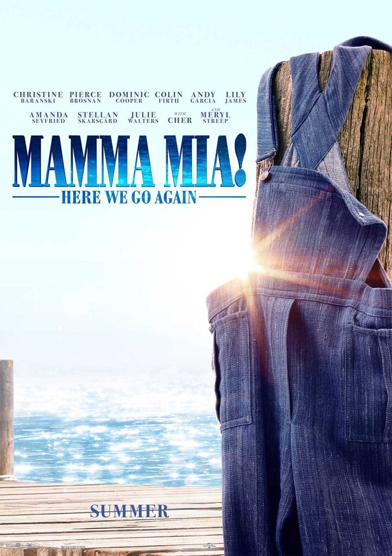 Affiche de Mamma Mia 2 Here We Go Again 2018 Téléchargement numérique