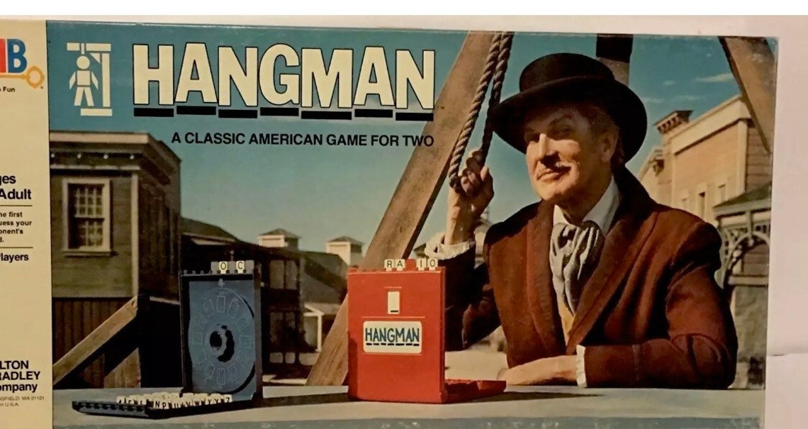 Hangman Board Game Vincent Price Milton Bradley 1976 Complete Etsy