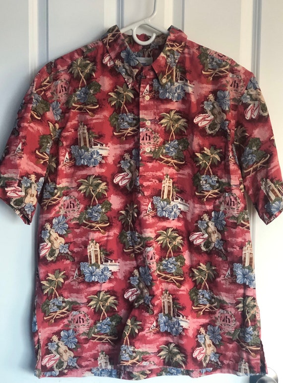 Reyn Spooner Aloha Towers Aloha Hawaiian Shirt Vin