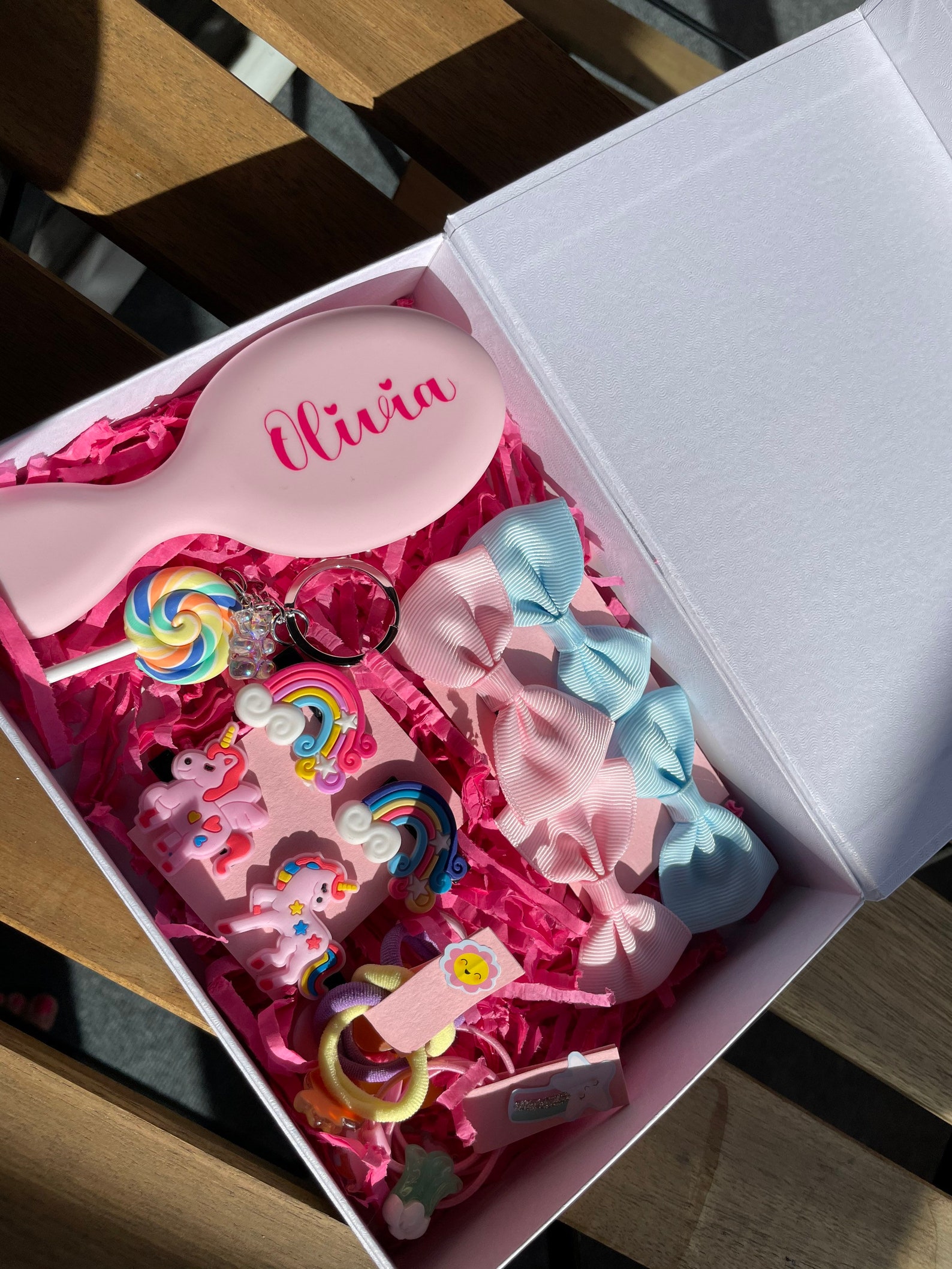 Personalized Box With Hair Accessories Etsy