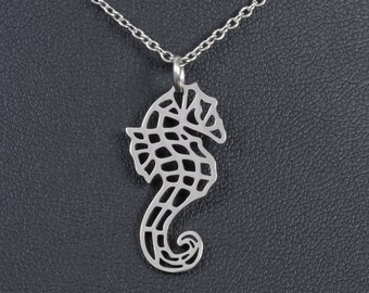 Sea Horse pendant stainless steel Necklace