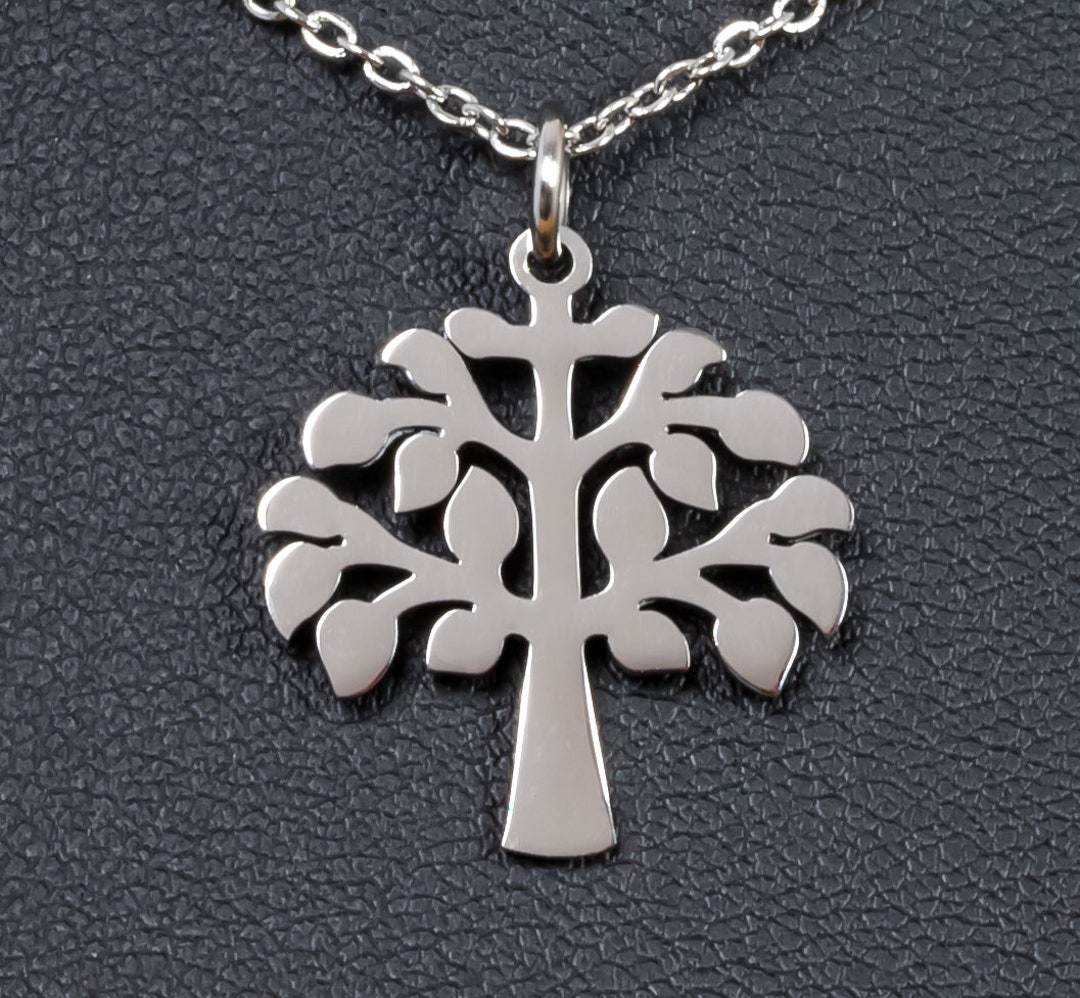 Tree of Life Stainless Steel Necklace - Etsy UK